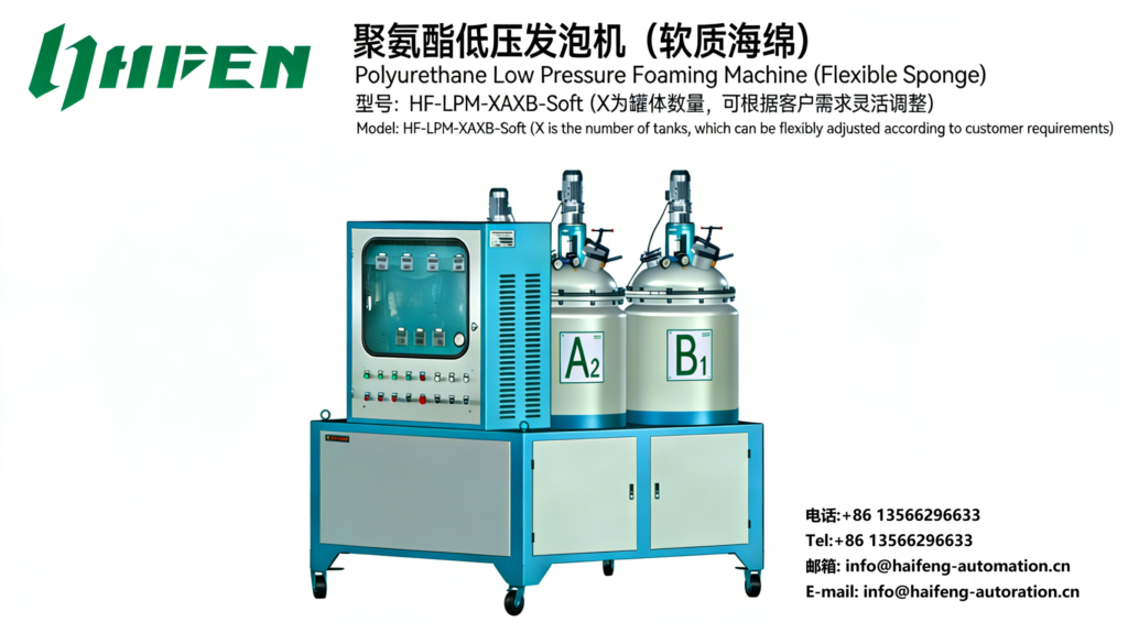 聚氨酯低压发泡机软质海绵