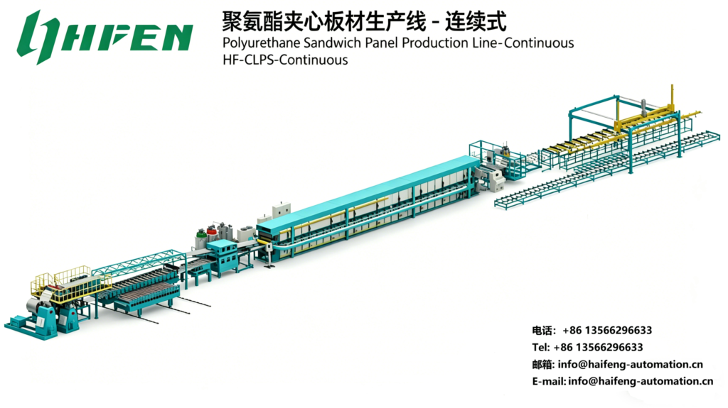 聚氨酯夹心板材生产线 连续式