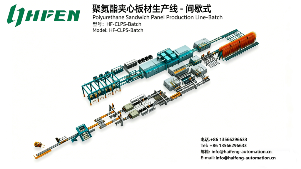 聚氨酯夹心板材生产线 间歇式