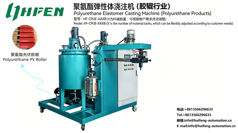 Polyurethane Elastomer Casting Machine For Photovoltaic Guide Roller