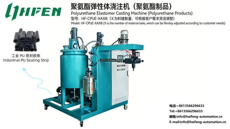 Polyurethane Elastomer Casting Machine For Industrial Equipment Sealing Strip