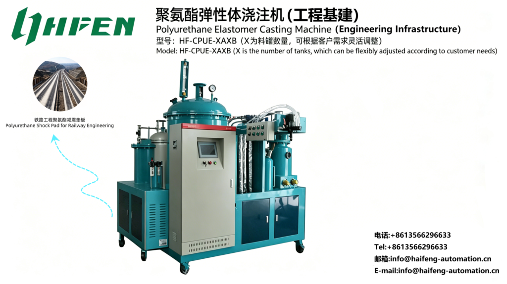 Polyurethane Elastomer Casting Machine For Railway Engineering