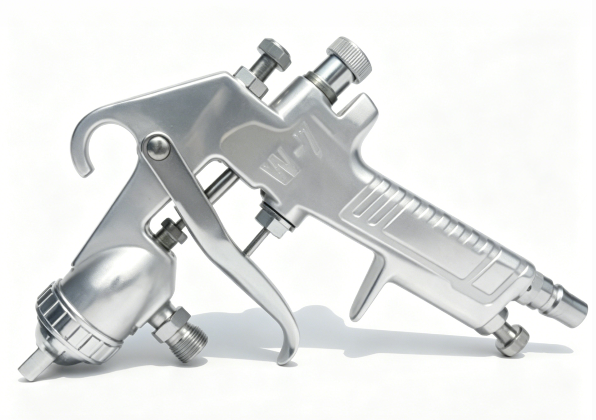Mechanical self-cleaning mixing head structure