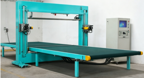 PU Box Foaming Full Production Line Solution & Technical Specs 12 Vertical foam cutter