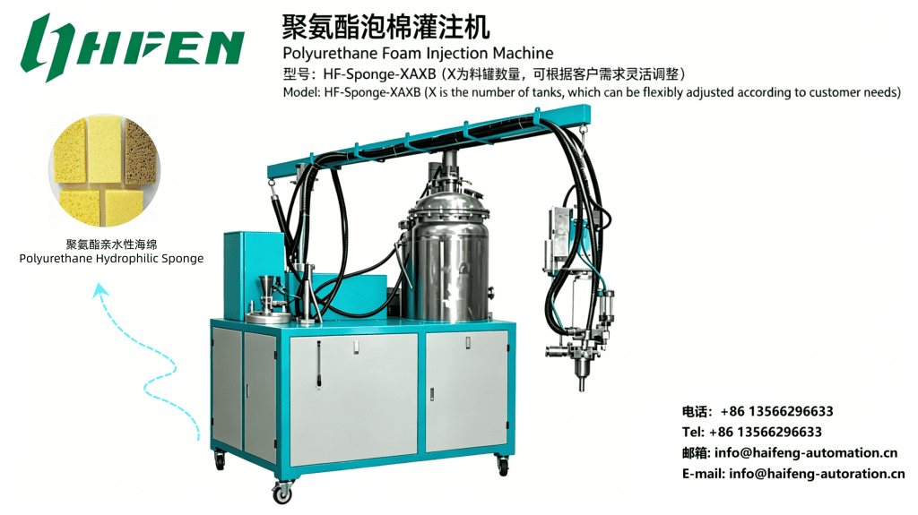 Hydrophilic Sponge PU Foam Pouring Machine